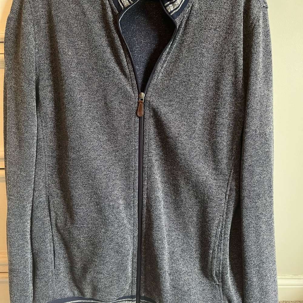 Jos A Bank Zip Up Sweater